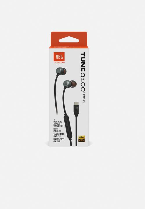 JBL - T310C USB-C In-Ear Headphones - Black