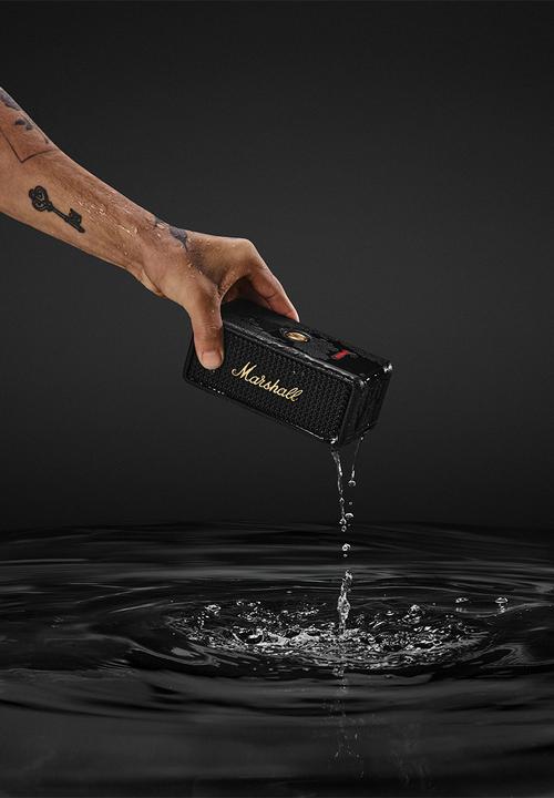 Marshall - Marshall Emberton III Portable BT Speaker - Black. Brass