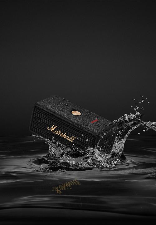 Marshall - Marshall Emberton III Portable BT Speaker - Black. Brass