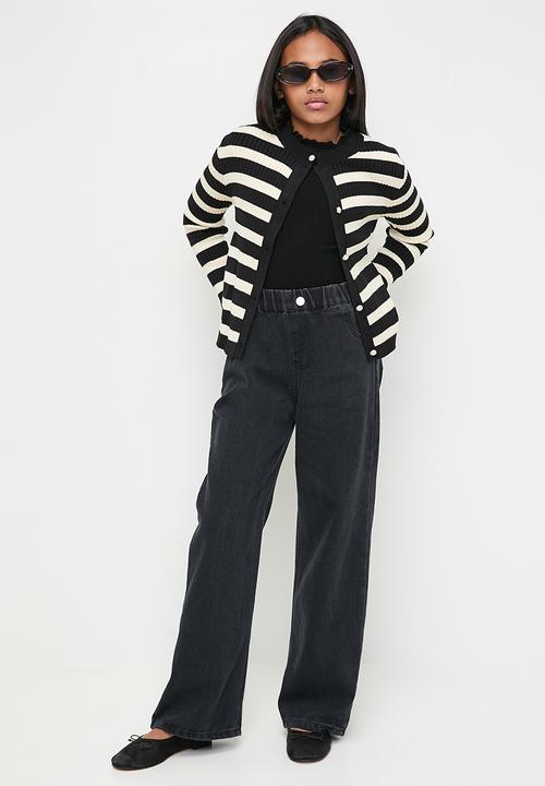 Pop Candy - Wide leg jeans -black