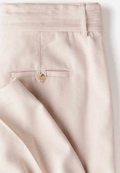 H&M - Belted trousers - powder pink