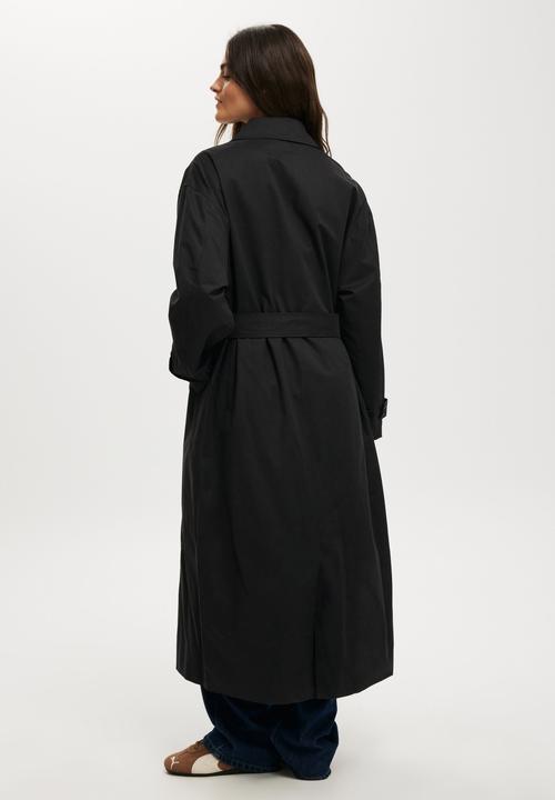 Cotton On - Ellie trench coat - black
