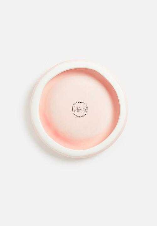 Urchin Art - Small Luna serving plate - Salmon