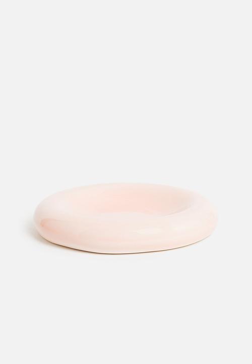 Urchin Art - Small Luna serving plate - Salmon