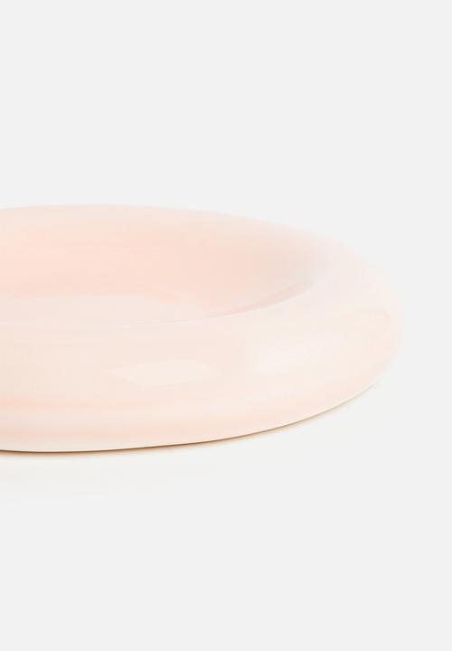 Urchin Art - Small Luna serving plate - Salmon