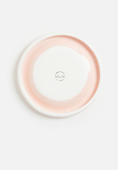 Urchin Art - Medium Luna serving plate - Salmon