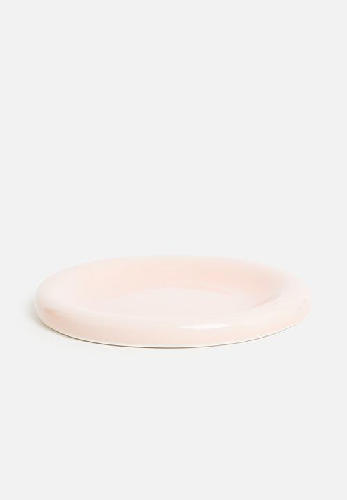 Urchin Art - Medium Luna serving plate - Salmon