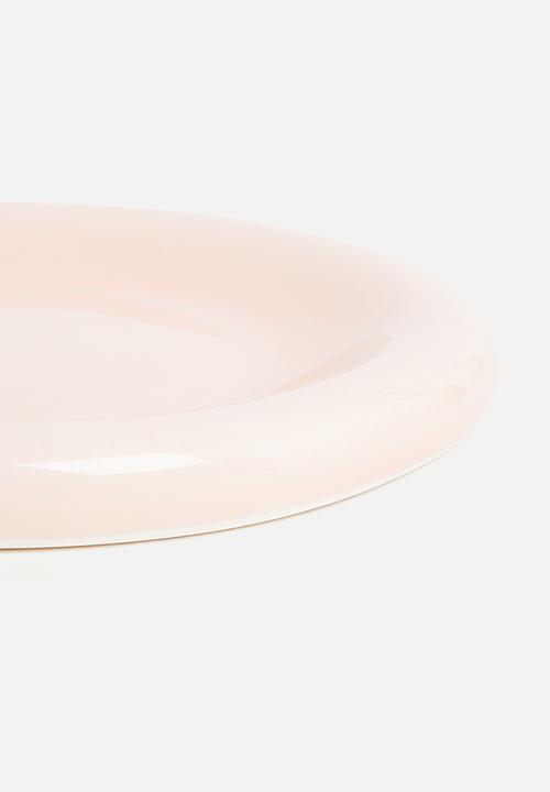 Urchin Art - Medium Luna serving plate - Salmon