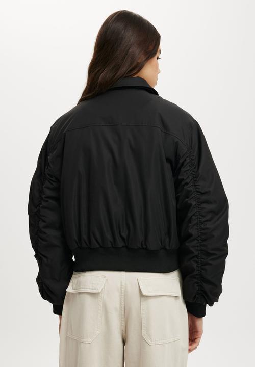 Cotton On - Toby bomber jacket - black