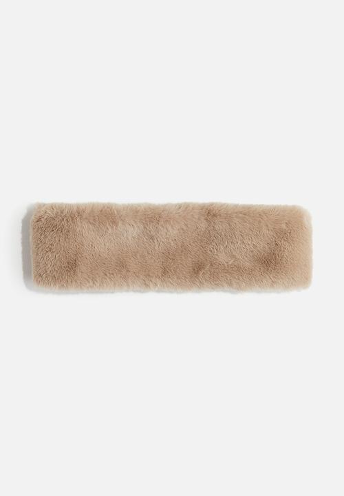 H&M - Fluffy headband - beige