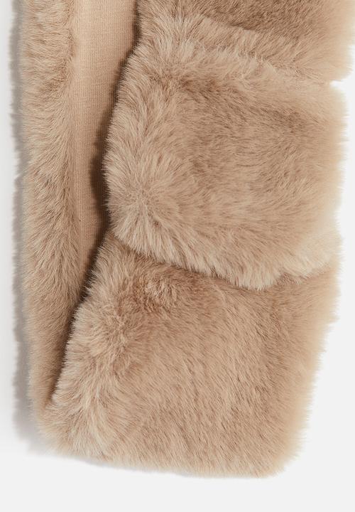 H&M - Fluffy headband - beige