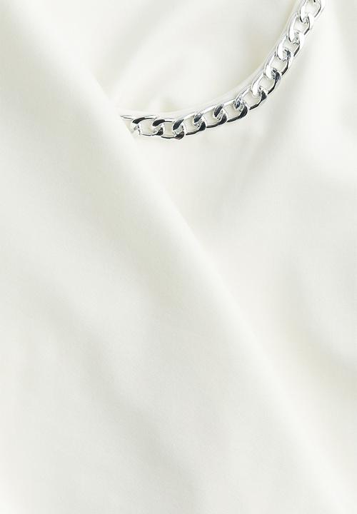 H&M - Embellished T-shirt - white