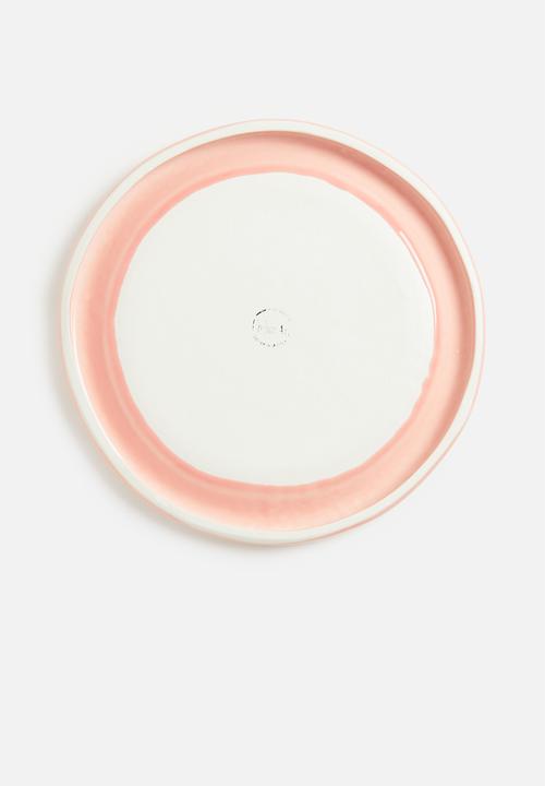 Urchin Art - Large Luna serving plate - Salmon