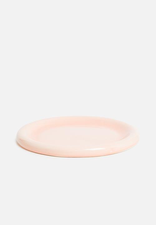 Urchin Art - Large Luna serving plate - Salmon