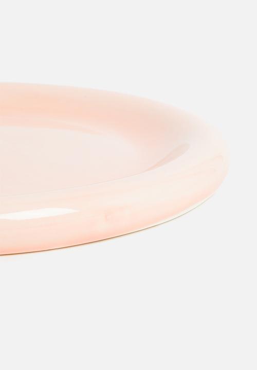Urchin Art - Large Luna serving plate - Salmon