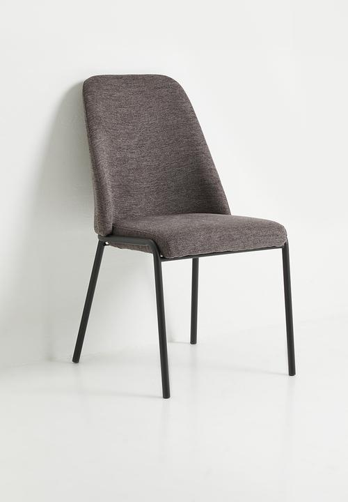 Sixth Floor - Desire chair set of 2 - charcoal