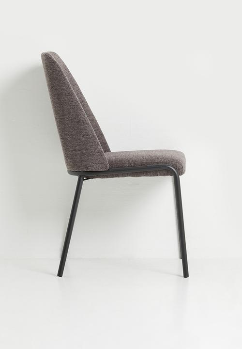 Sixth Floor - Desire chair set of 2 - charcoal