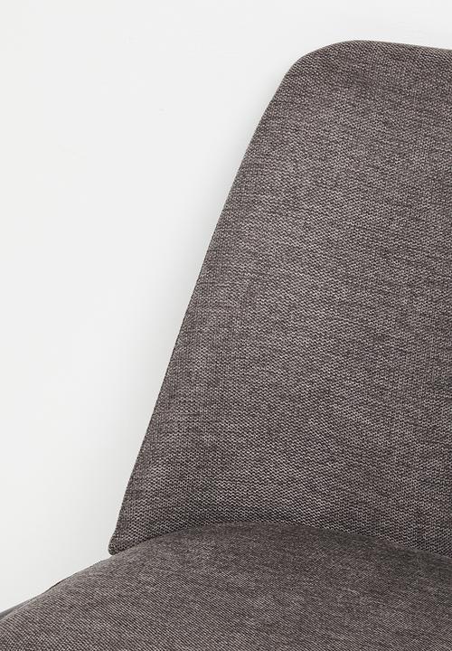 Sixth Floor - Desire chair set of 2 - charcoal