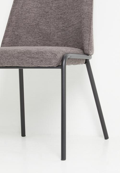 Sixth Floor - Desire chair set of 2 - charcoal