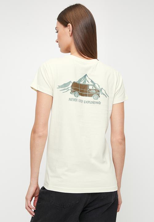 The North Face - W Ss Outdoor Graphic Tee - White Dune