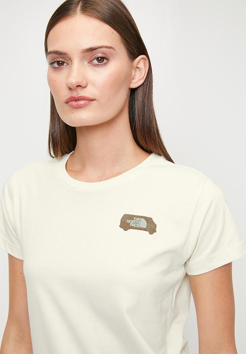 The North Face - W Ss Outdoor Graphic Tee - White Dune