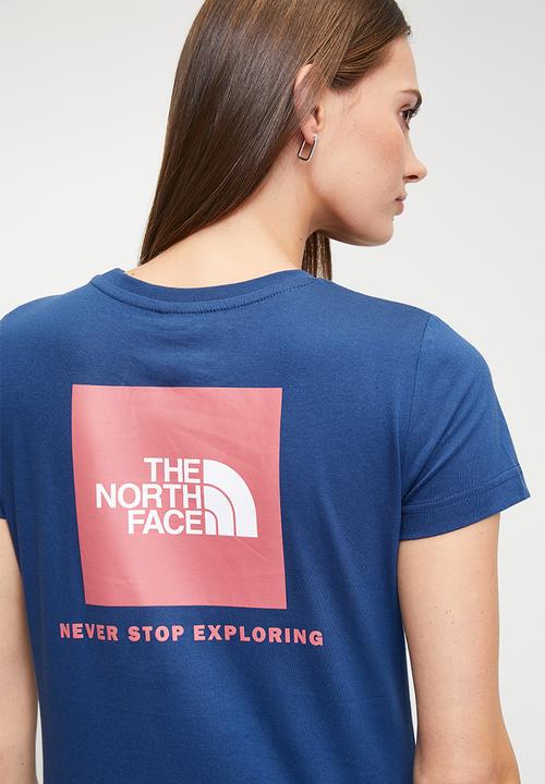 The North Face - Box Nse Slim Tee - Estate Blue-Metal