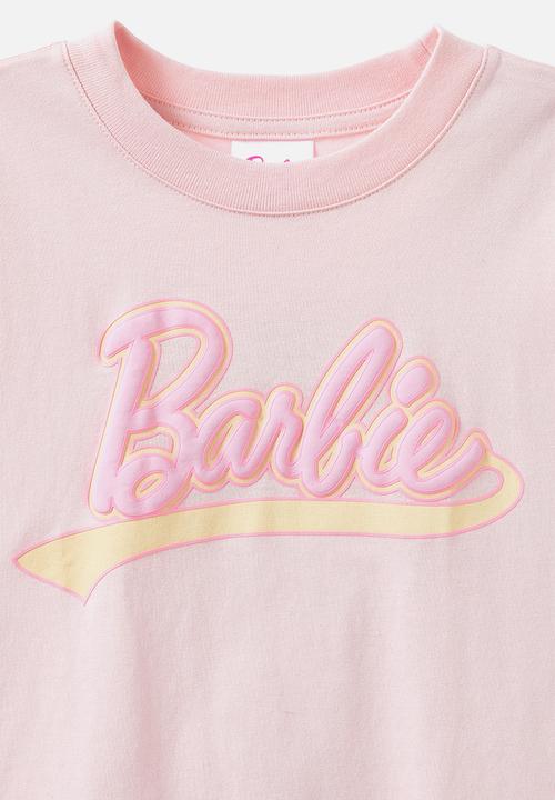 Cotton On - License drop shoulder short sleeve tee - lcn mat barbie/tea party pink