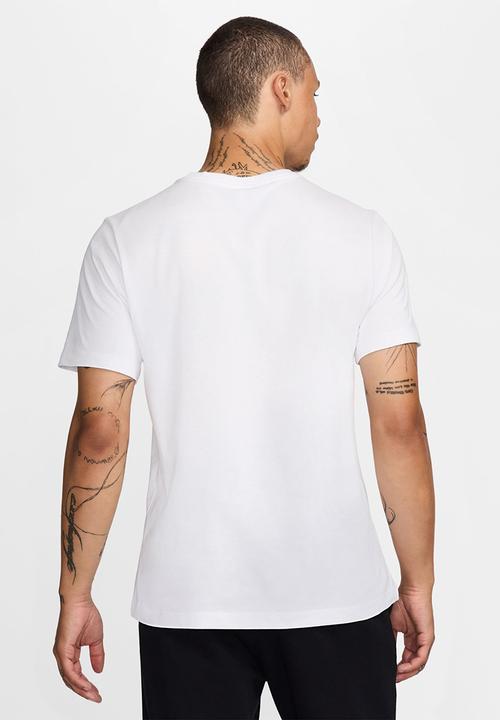 Nike - NSW Club DT Tee  - WHITE/COOL GREY/BLACK