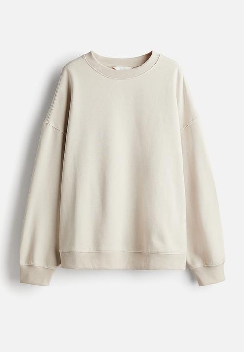 H&M - Oversized sweatshirt -  light beige 