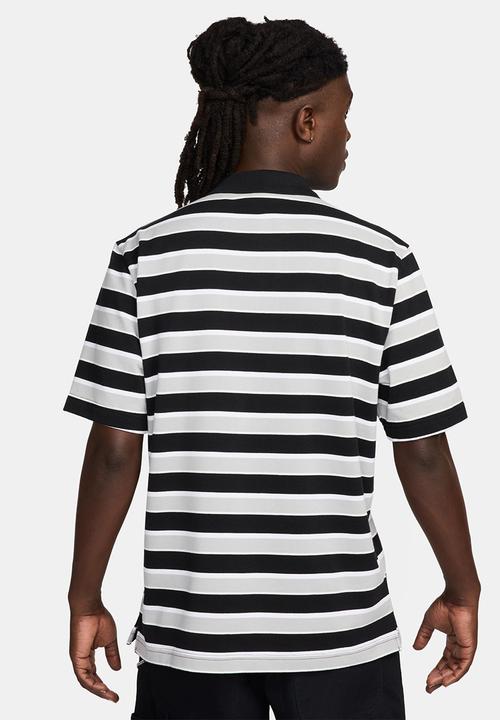 Nike - Club Striped Polo - Black/White