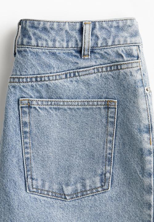 H&M - Knee-length denim skirt - light denim blue 