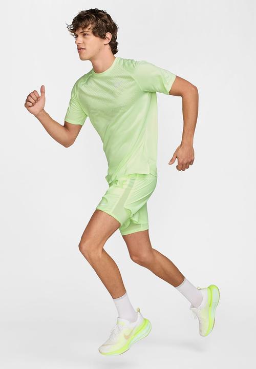 Nike - Dri-FIT ADV Short-Sleeve Running Tee - Barely Volt/Reflective Silv