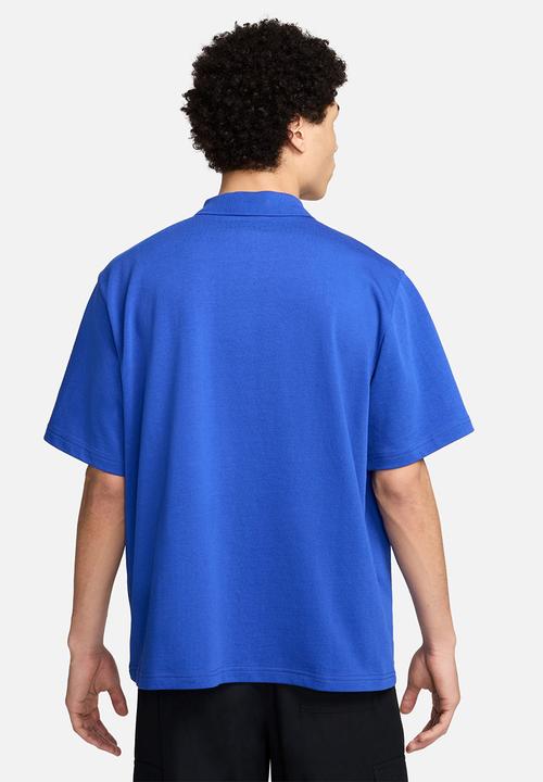 Nike - FFF  Football Oversized Polo - Bright Blue/Club Gold