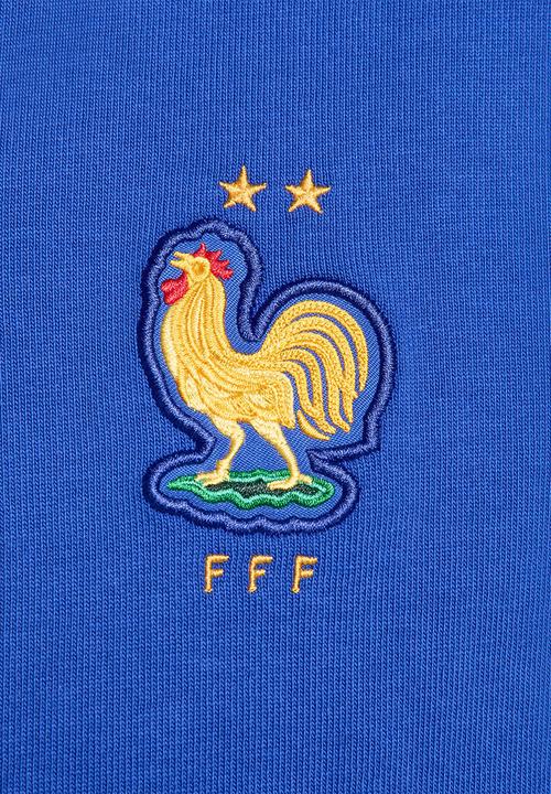 Nike - FFF  Football Oversized Polo - Bright Blue/Club Gold