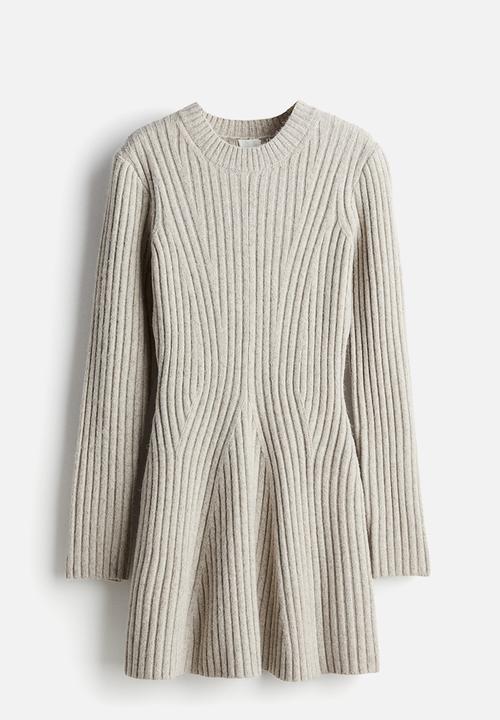 H&M - Rib-knit dress - beige