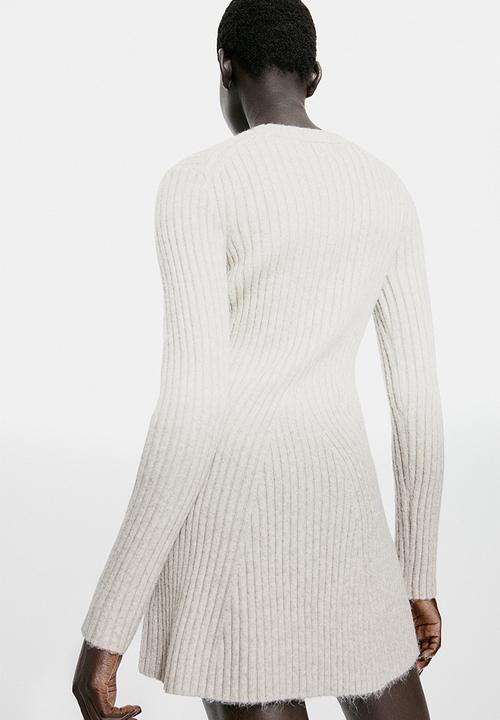 H&M - Rib-knit dress - beige