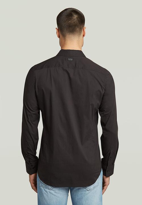 G-STAR - Uniform slim shirt l\s - black