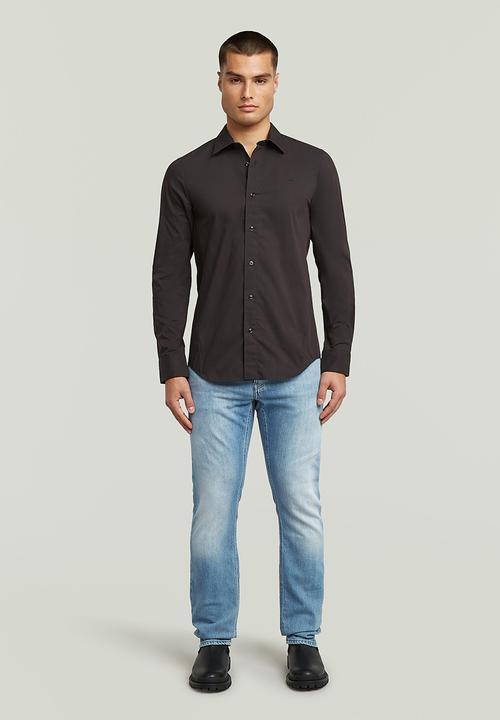 G-STAR - Uniform slim shirt l\s - black
