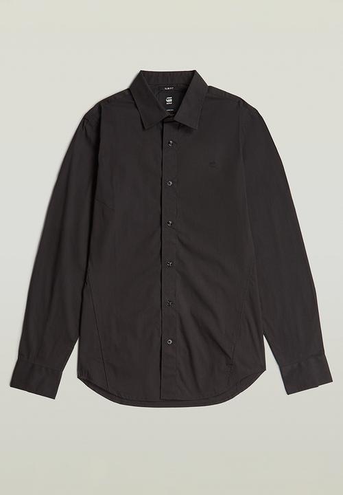 G-STAR - Uniform slim shirt l\s - black
