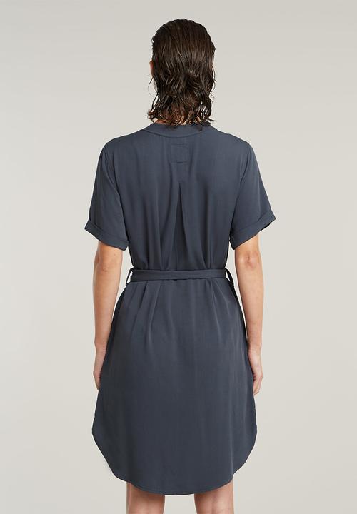 G-STAR - Belted Dress Wmn - Petrol
