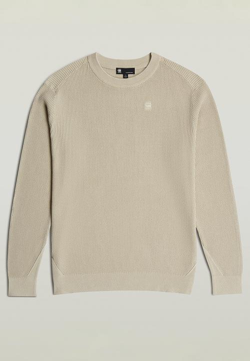 G-STAR - Serrated r knit - beige