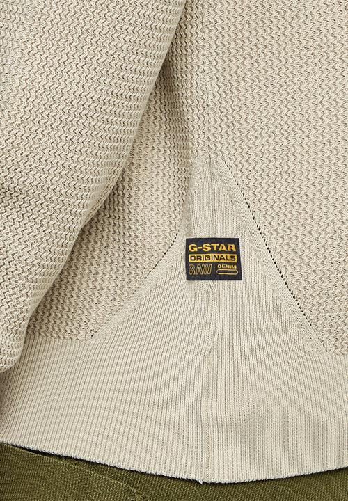 G-STAR - Serrated r knit - beige