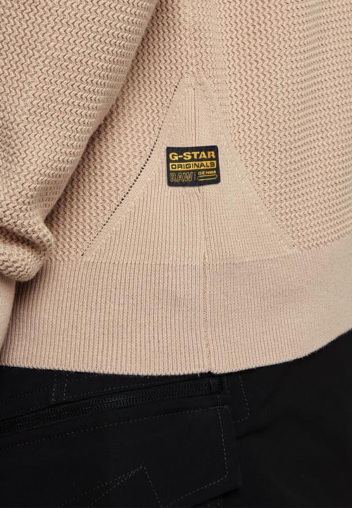 G-STAR - Serrated r knit - beige