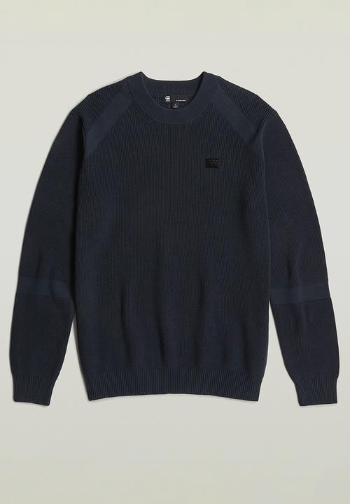 G-STAR - Detailed r knit - legion blue
