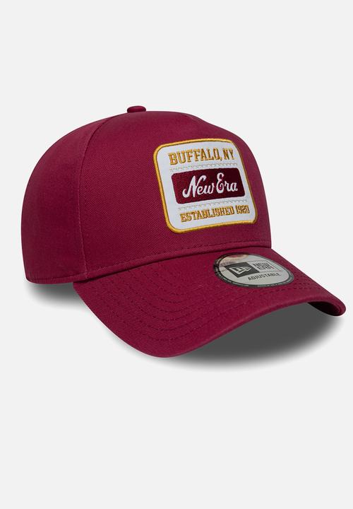 New Era - Trucker Eframe Washed Patch Newera - Maroon Y25