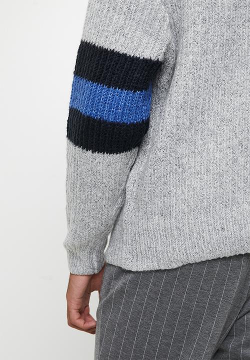 Cotton On - V Neck Knit - Grey Marle
