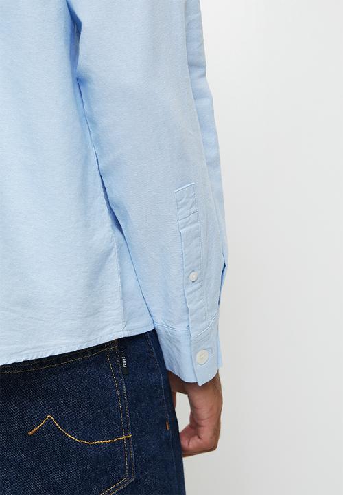 Cotton On - Bedford Long Sleeve Shirt - Sky Emb