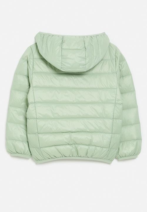 Pop Candy - Hooded puffer jacket- green