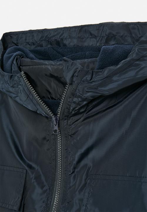 Pop Candy - Hooded windbreaker-navy
