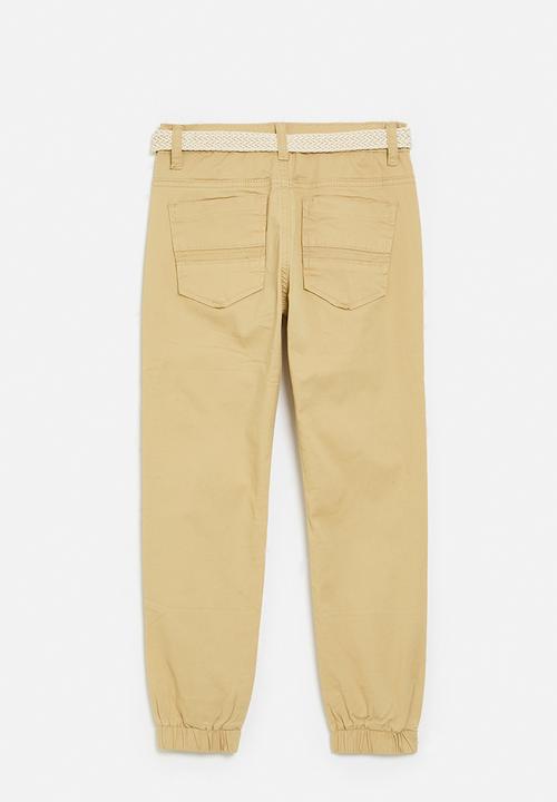 Pop Candy - Slim leg pants-khaki